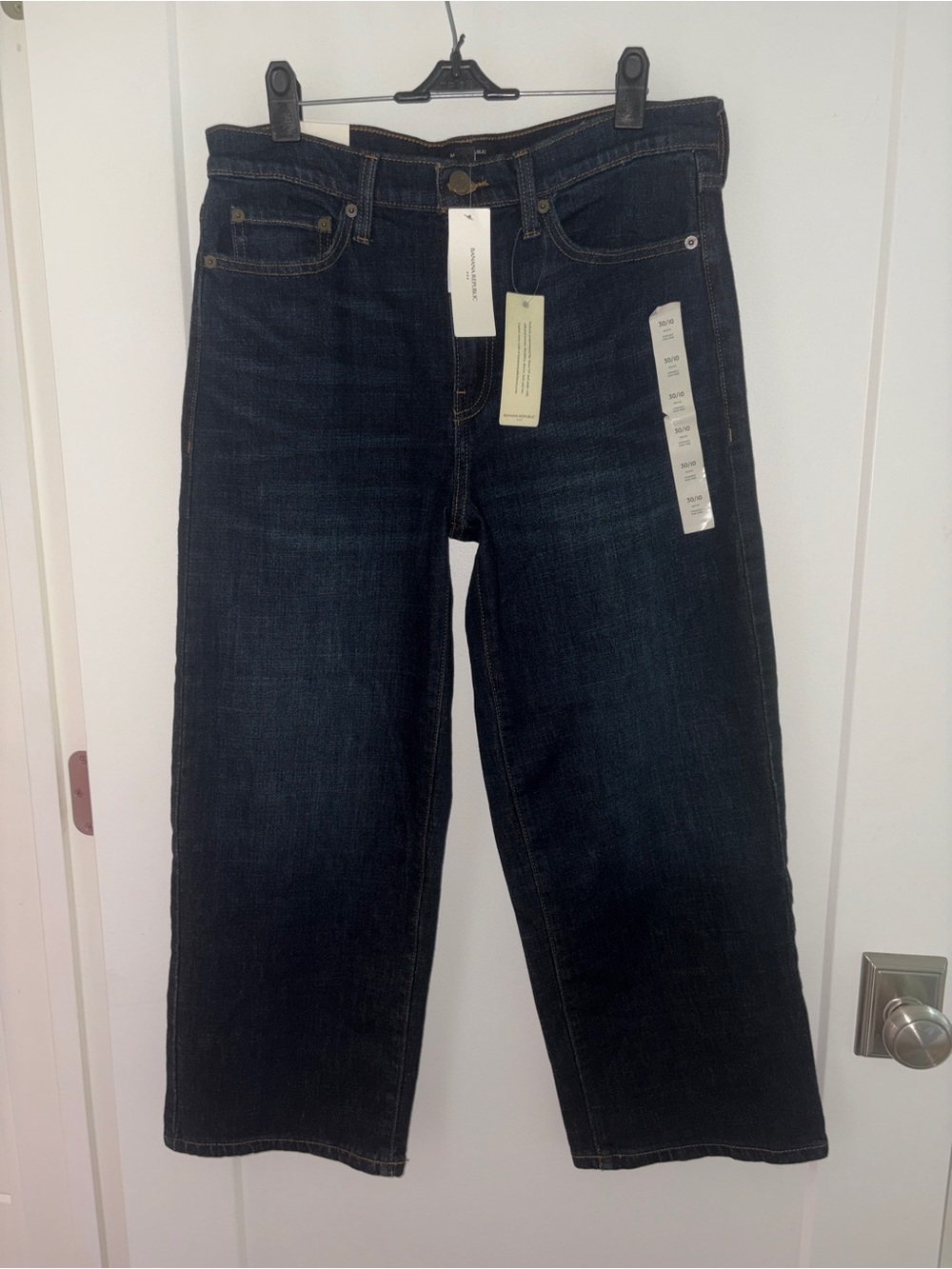 NWT $90 Banana Republic high-rise straight leg jeans sz 30/10 petite